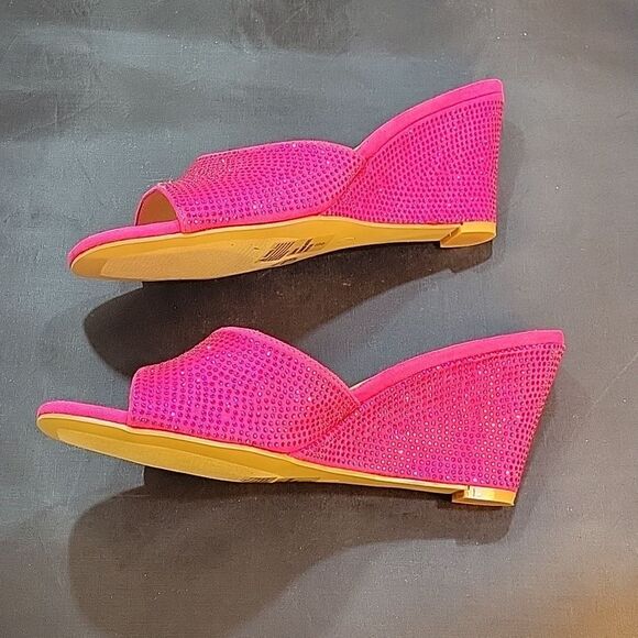 BRAND NEW ATALINA STUDDED EMBELLISHMENTS OPEN TOE SLIP-ON WOMEN"S SANDAL - Picture 11 of 16